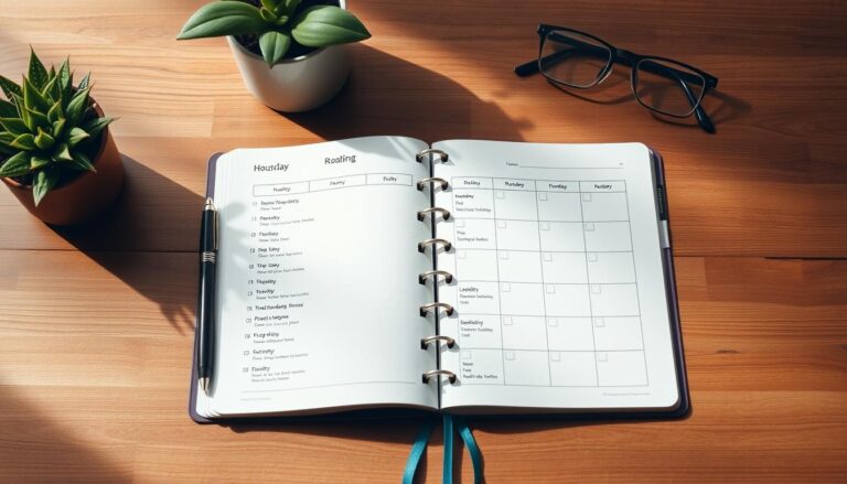 online study schedule template